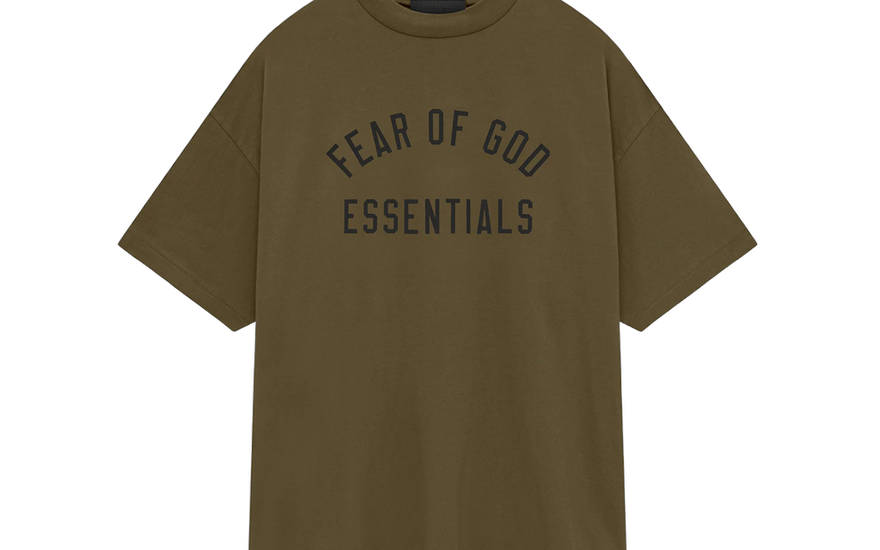 Fear of God Essentials Jersey Crewneck Tee Olive: la camiseta olive que cambia tu fondo de armario