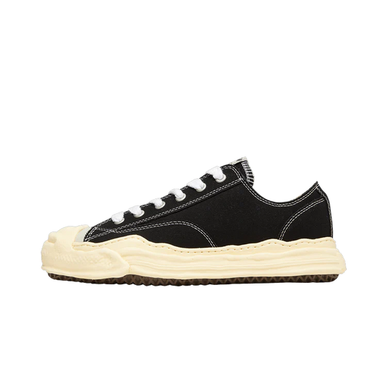 Maison Mihara Yasuhiro Hank Vintage Sole Canvas Low Black: la zapatilla canvas con suela vintage que transforma tu look