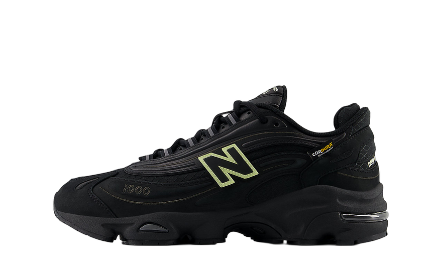 New Balance 1000 Cordura Black Neon: Zapatilla 90s con energía urbana