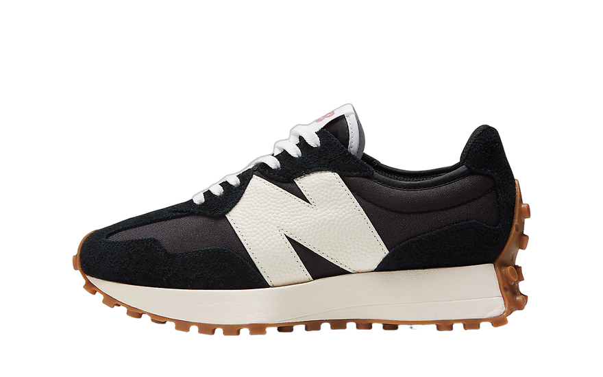 New Balance 327 Black White Gum: zapatillas retro con suela gum y estilo urbano