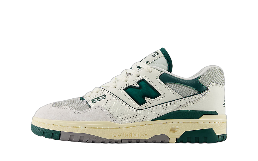 New Balance 550 Sea Salt Pack Marsh Green: ícone retro com conforto moderno
