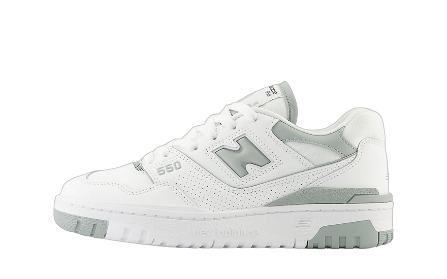 New Balance 550 White Juniper — El clásico retro con acento juniper