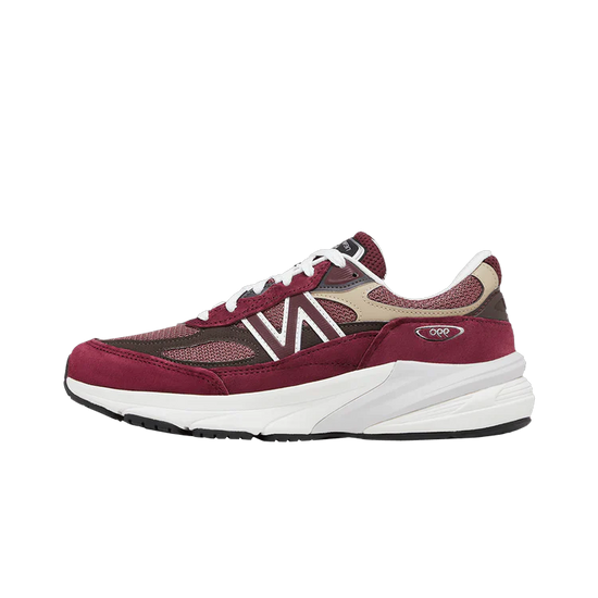 New Balance 990v6 MiUSA Teddy Santis Burgundská hněď a pohodlí Vyrobeno v USA