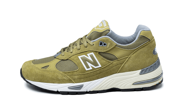 New Balance 991 MiUK Green Moss Cloud Cream: icono retro con amortiguación premium