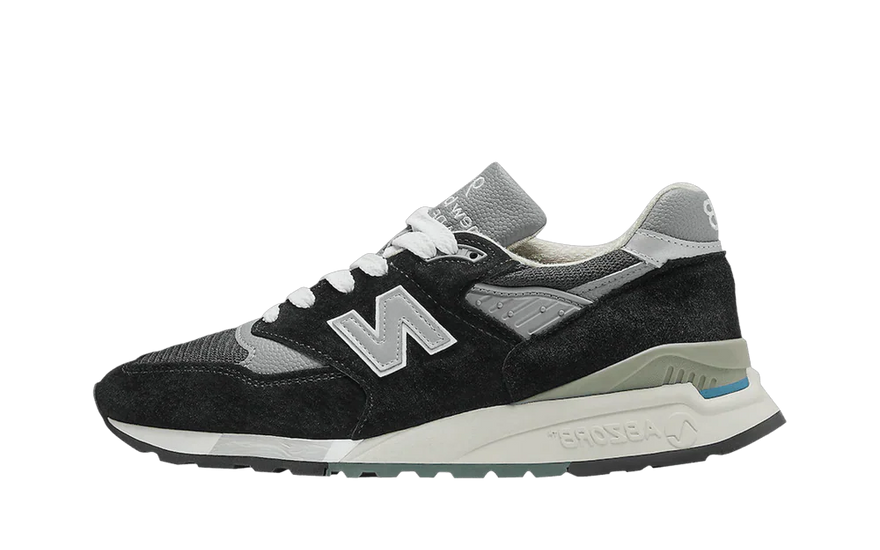 New Balance 998 MiUSA Noir Argent : Icône rétro avec confort moderne
