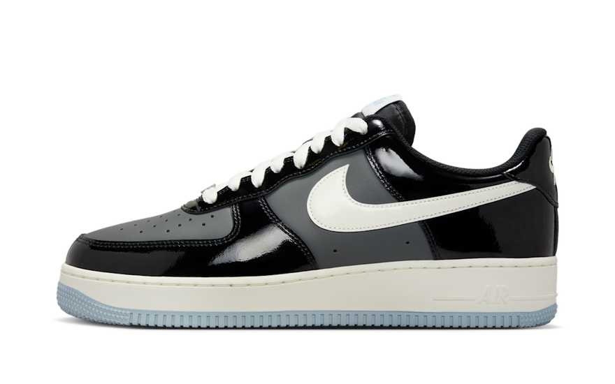 Nike Air Force 1 Low Black Iron Grey Patent: Brillo patentado que transforma tu look