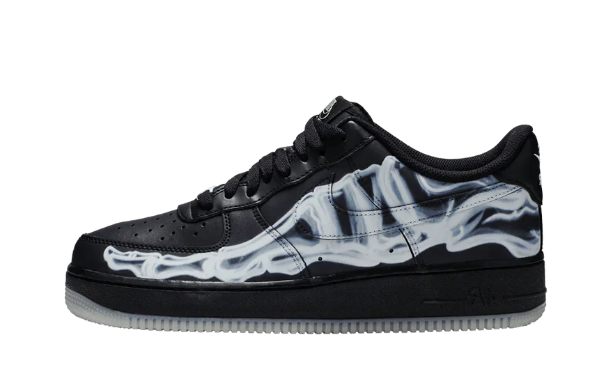 Nike Air Force 1 Low Black Skeleton Halloween (2019): la AF1 más oscura y radical