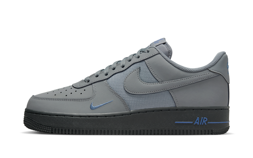Nike Air Force 1 Low '07 LV8 Smoke Grey Anthracite Diffused Blue — Clásico renovado para calle