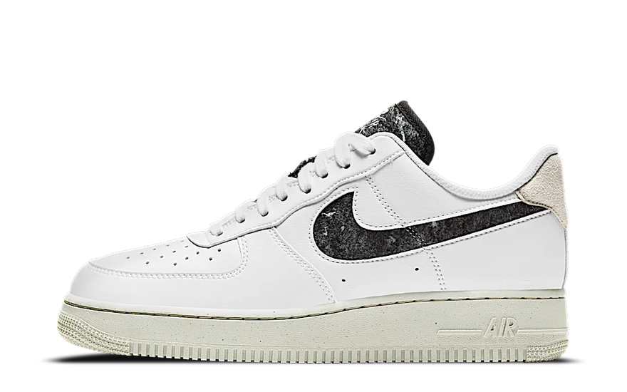 Nike Air Force 1 Low '07 SE Recyklovaná bílá černá světle kostěná: AF1 udržitelný, který nikdy nevyjde z módy