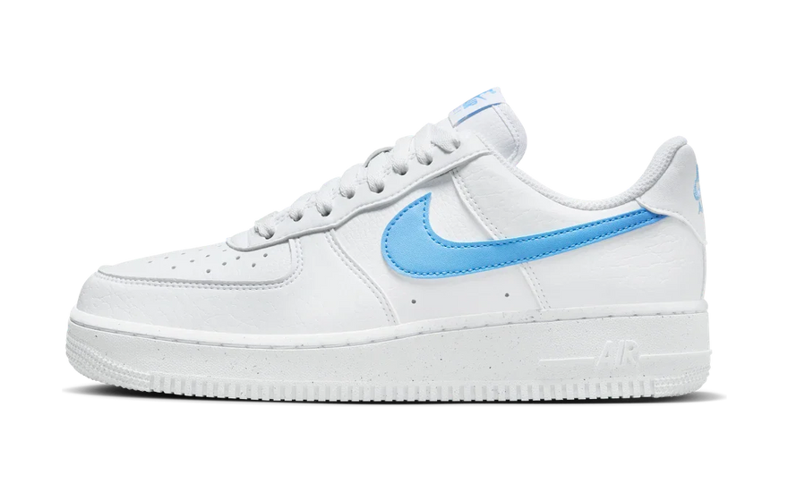 Nike Air Force 1 Low '07 White University Blue - El blanc icònic que necessites