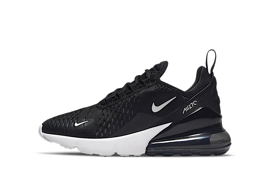 Nike Air Max 270 Black White: Minimalismo urbano y amortiguación que destaca