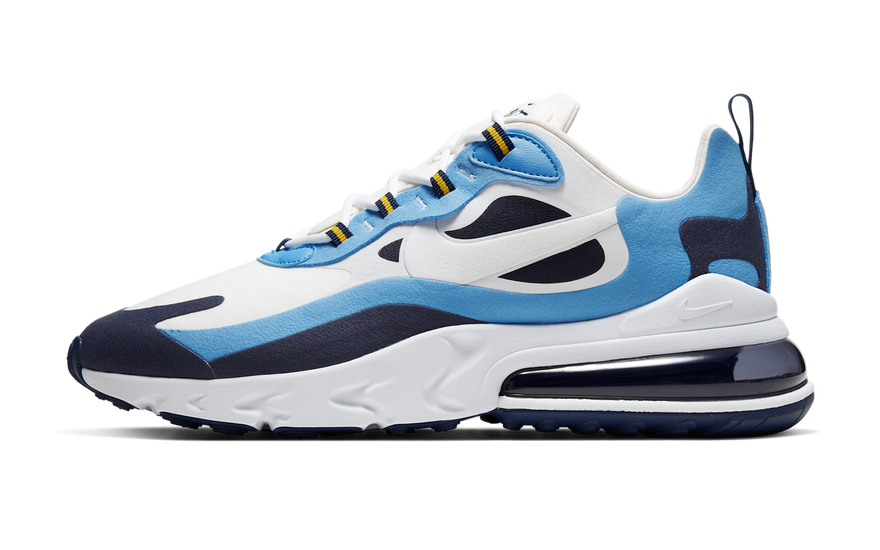 Nike Air Max 270 React UNC: React Cushioning and Impressive UNC Style