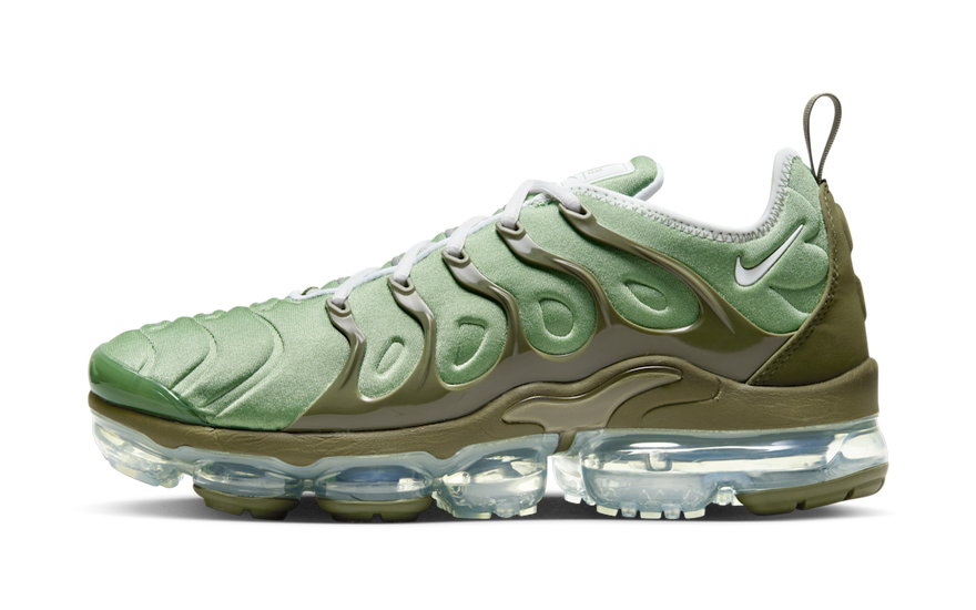 Nike Air VaporMax Plus Oil Green: actitud urbana y amortiguación VaporMax