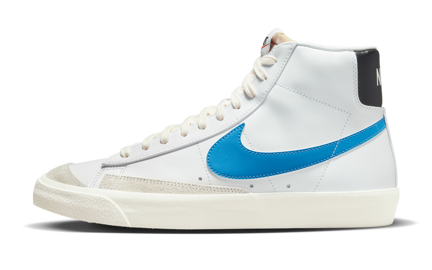 Nike Blazer Mid 77 Vintage White Light Photo Blue Black Sail: el clásico retro que necesitas