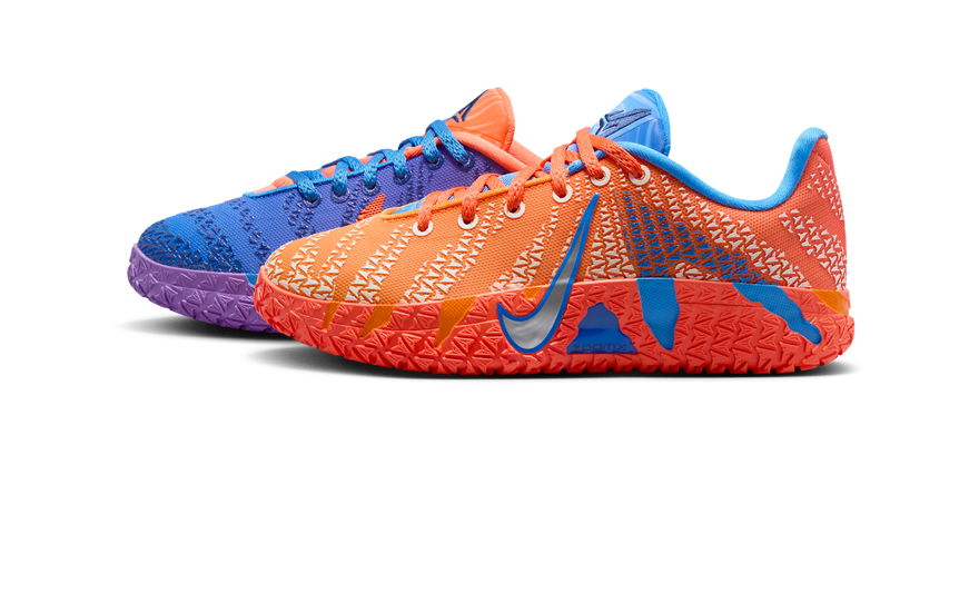 Nike Ja 3 Blue Crystal Turf Orange Midnight Navy Metallic Silver — Estilo audaz y rendimiento en la cancha
