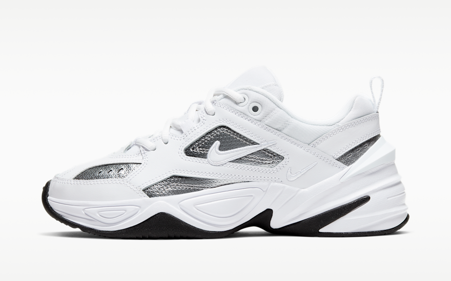 Nike M2K Tekno White Metallic Silver Black: la dad shoe que renueva tu look