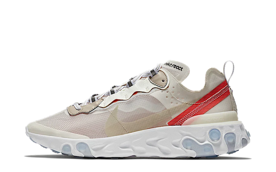 Nike React Element 87 Sail Light Bone: minimalismo translúcido y confort React para la ciudad