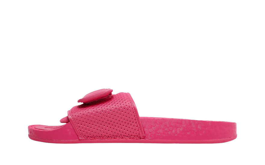 Pharrell x Adidas Boost Slides Semi Solar Pink — Slides vibrantes con amortiguación Boost para todo el día