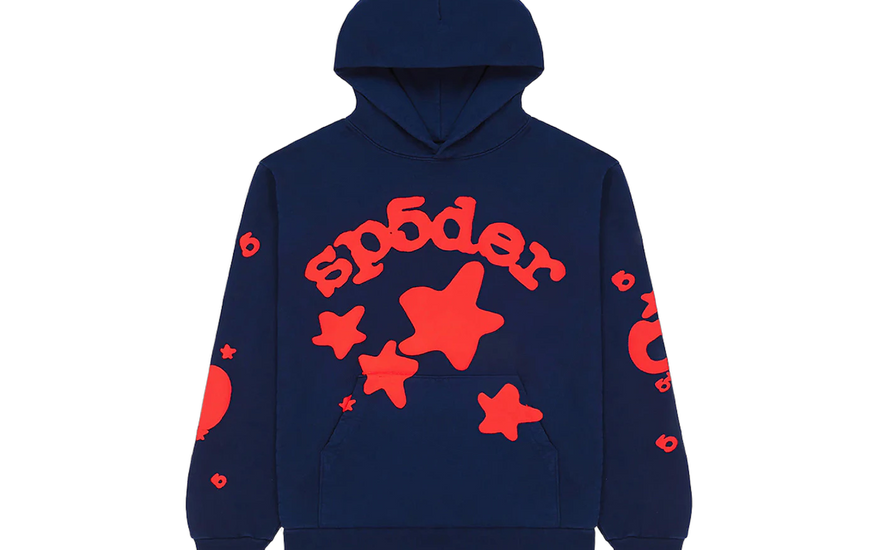 Sp5der Beluga Hoodie Navy: la sudadera navy que eleva tu look urbano
