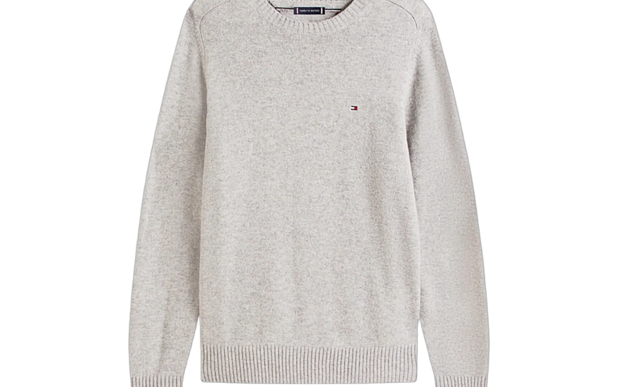 Tommy Hilfiger Lambswool Crewneck Sweater Gray: la guía de talla, tacto y outfits para 2026