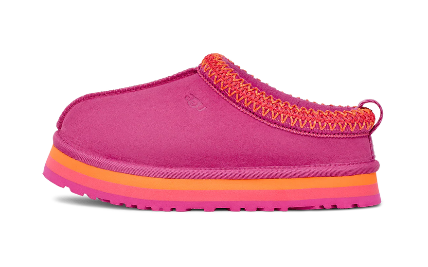 UGG Tazz Slipper Raspberry Multi (Kids) — Pantuflas coloridas que abrazan sus pasos