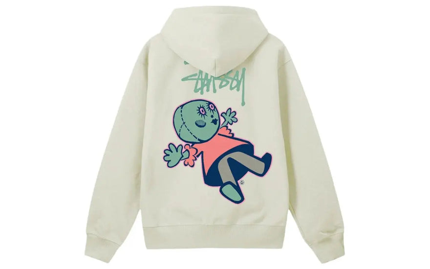 Stussy Dollie Zip Hoodie White: the white sweatshirt that elevates your streetwear