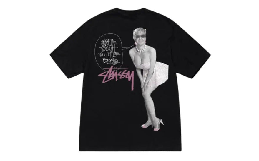 Stussy Skate Tough Tee Black: The black shirt that endures skateboarding and street fashion