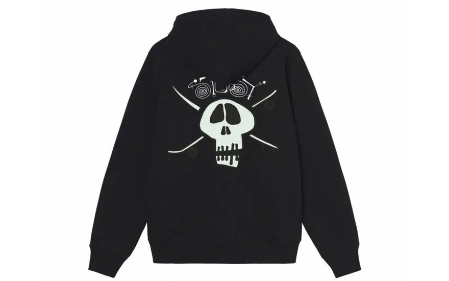 Stussy Surf Skate Skull Hoodie Zwart: het sweatshirt dat je surf- en skate-stijl herdefinieert