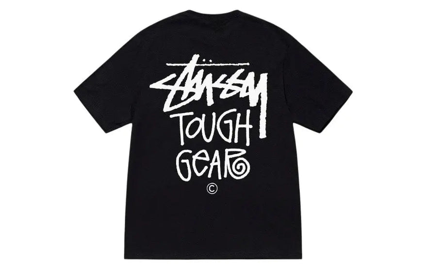 Stussy Tough Gear Tee SS24 Black — Durable and stylish streetwear shirt
