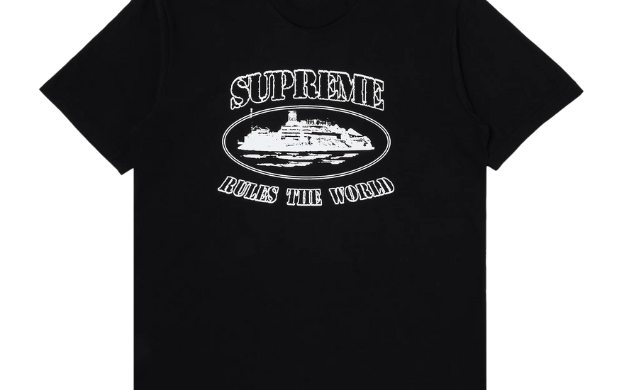 Supreme Corteiz Rules The World Tee Black: la camiseta negra que domina la calle