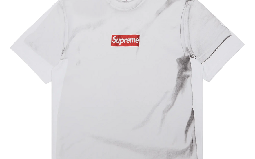 Supreme MM6 Maison Margiela Box Logo Tee White — The collaborative T-shirt that redefines streetwear