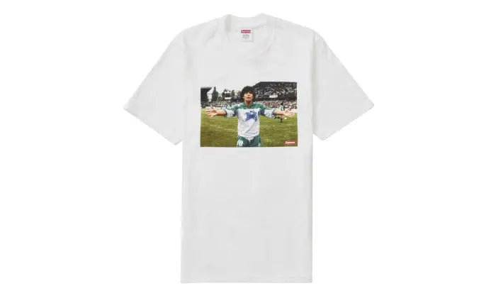 Supreme Maradona Tee White: the limited edition t-shirt every fan wants