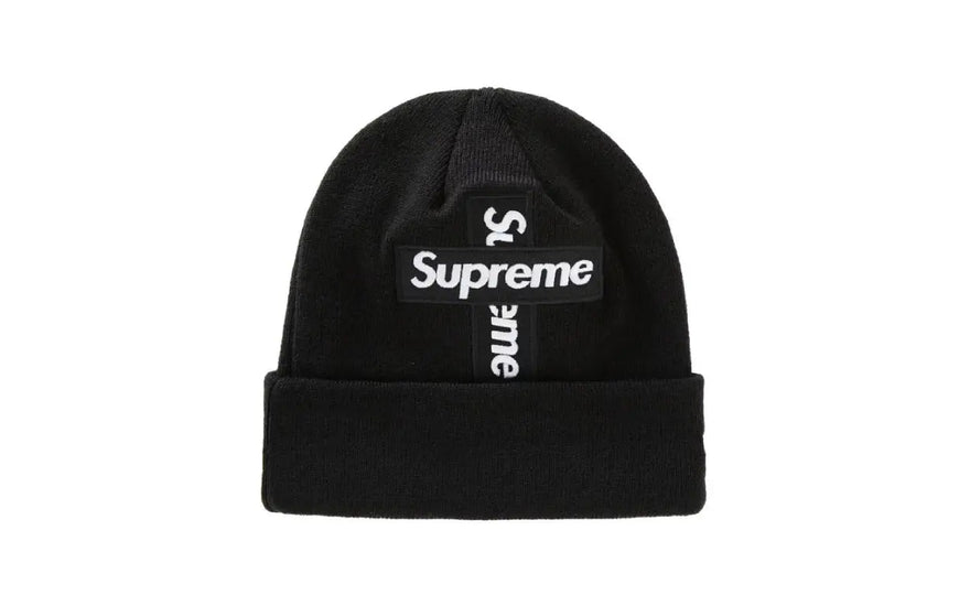 Supreme New Era Cross Box Logo Čepice Černá: nezbytná čepice pro městský styl
