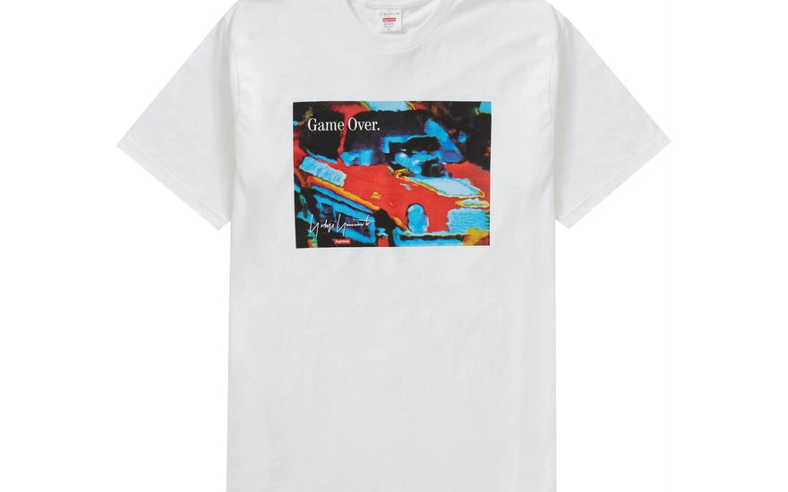 Tricoul Supreme Yohji Yamamoto Game Over - Alb: tricoul colaborare de neratat