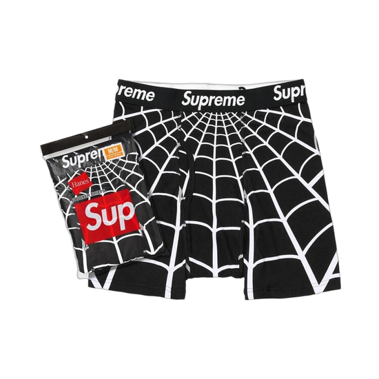 Supreme x Hanes Spider-Man Boxer Briefs (2 Pack) Black: la ropa interior más buscada del SS26