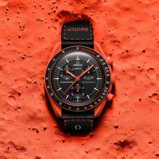 Swatch x Omega Bioceramic Moonswatch Missão à Terra - Lava: o relógio que acende o teu estilo
