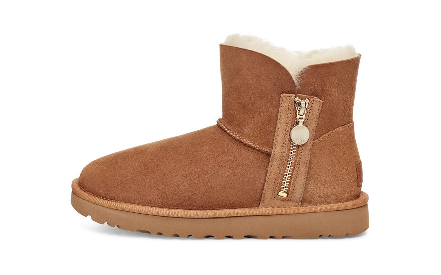 UGG Bailey Zip Mini Boot Chestnut: la mini bota que transforma tu invierno