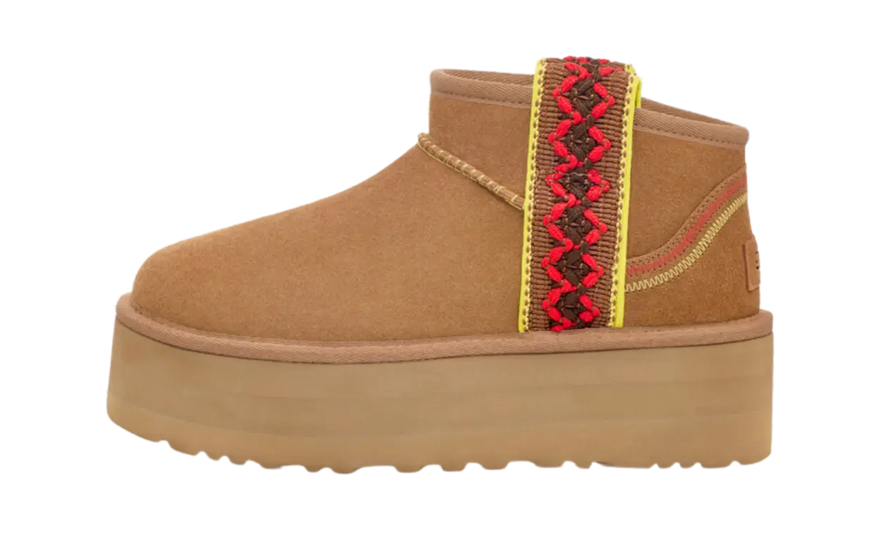 UGG Classic Ultra Mini Braid Boot Chestnut: El botín trenzado que revive tu estilo