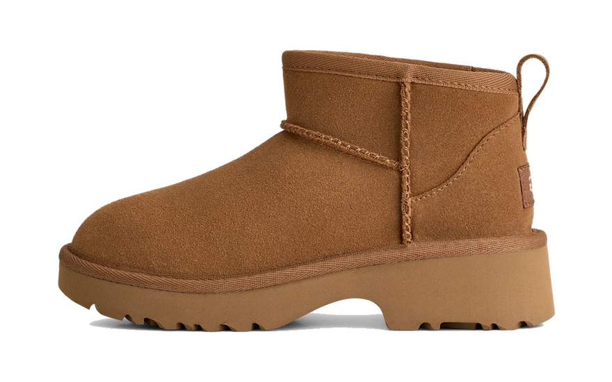 UGG Classic Ultra Mini New Heights Boot Chestnut (Kids): la mini con plataforma que arrasa en 2026