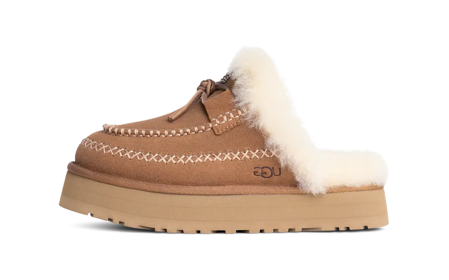 UGG Disquette Alpine Slipper Castanho: a pantufa retro que reinventa o conforto