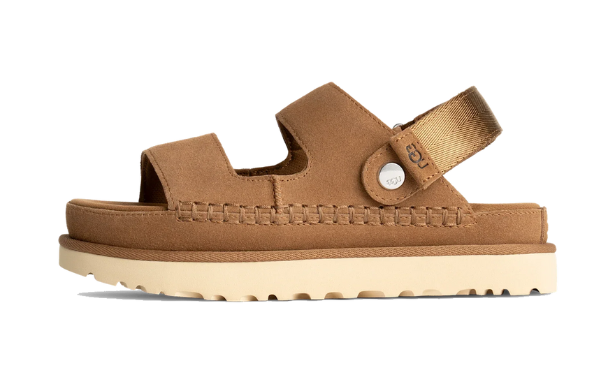 UGG Goldenstar Glide Sandal Chestnut (Women's): la sandalia de plataforma que convierte el confort UGG en look de verano