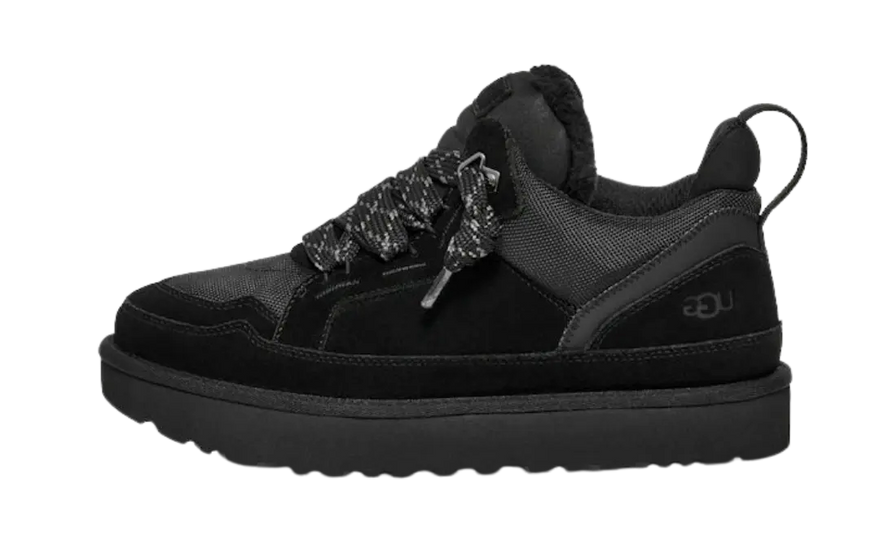 UGG Lowmel Black (Men) — Black sheepskin sneakers with maximum comfort