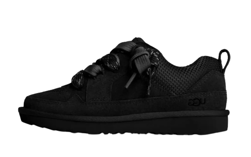UGG Lowmel Lo Black (Kids) — Black sneakers for children with maximum comfort