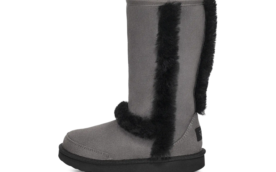 UGG Sunburst Tall Boot Šedé Černé (Děti) — Vysoké boty pro děti se stylem a teplem
