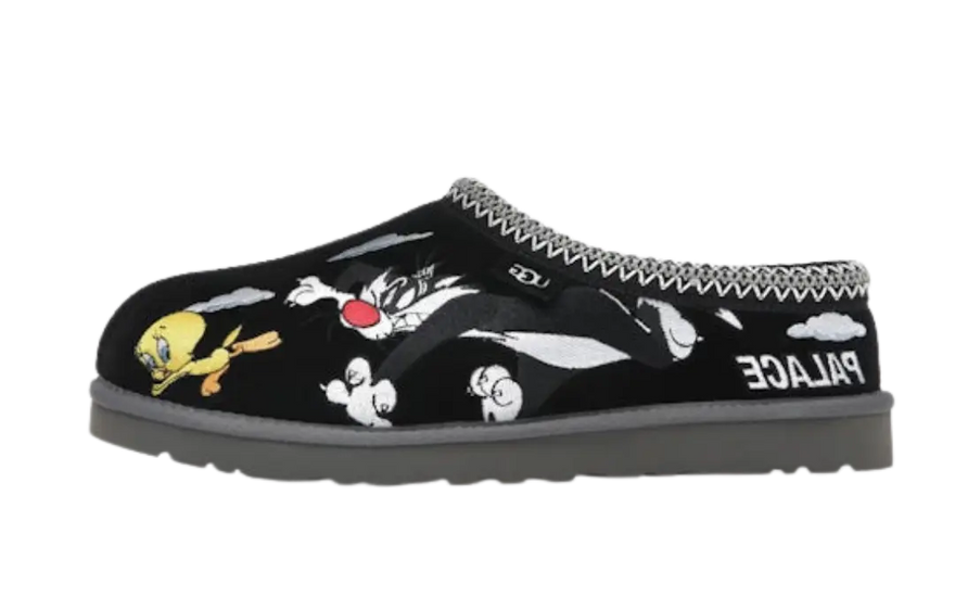 UGG Tasman Pantofole Palace x Looney Tunes Nero — Pantofole con stile e comfort