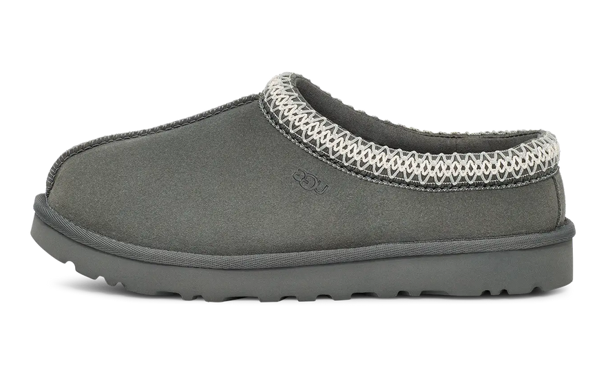UGG Tasman Slipper Rainstorm: Luxusní šedé papuče na doma i ven