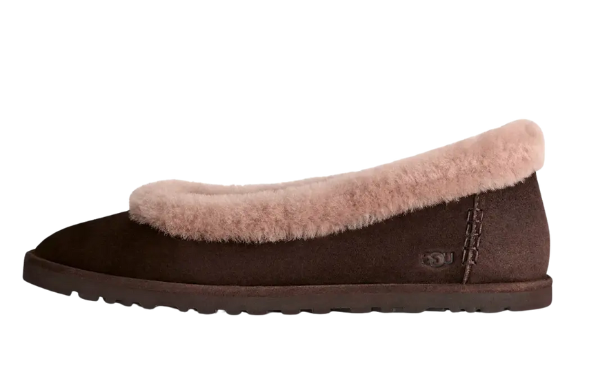 UGG Zora Ballet Flat Dusted Cocoa: la bailarina que transforma tu look diario