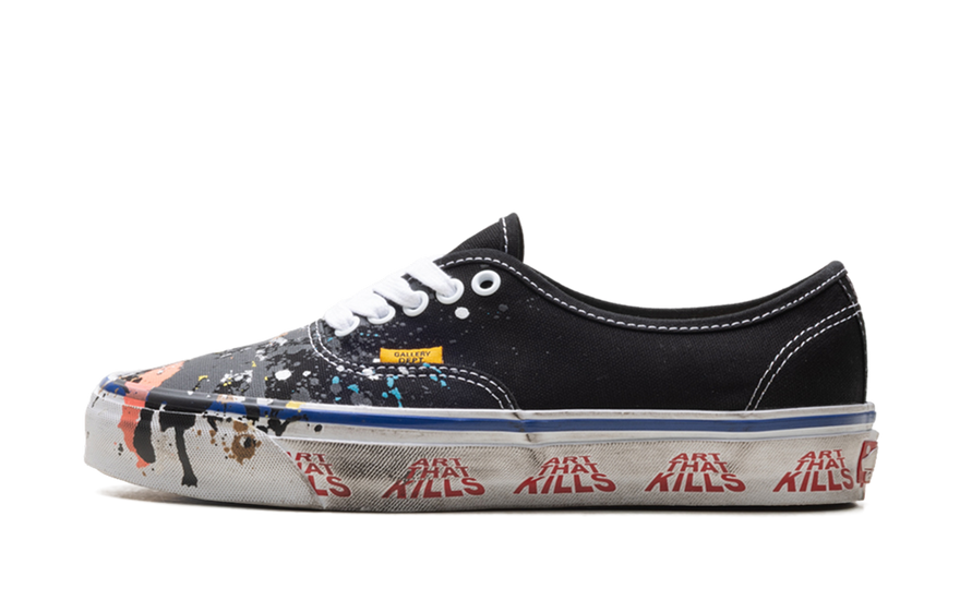 Vans Authentic Reissue 44 Gallery Dept. Art That Kills Black — Zapatillas con Arte Urbano y Look Vintage