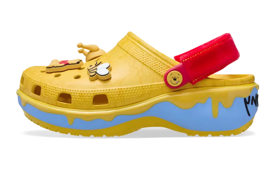 Winnie The Pooh x Crocs Platform Træsko WMNS Hunny — Træsko med platform og yndig stil