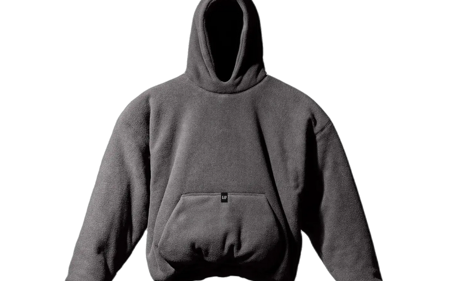 Yeezy Gap Polar Fleece Pikowana Bluza z Kapturem Ciemnoszara: miejska pikowana bluza, której potrzebujesz